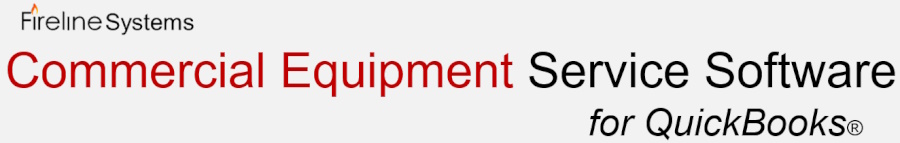 Fireline Commercial Equipment Software for QuickBooks
